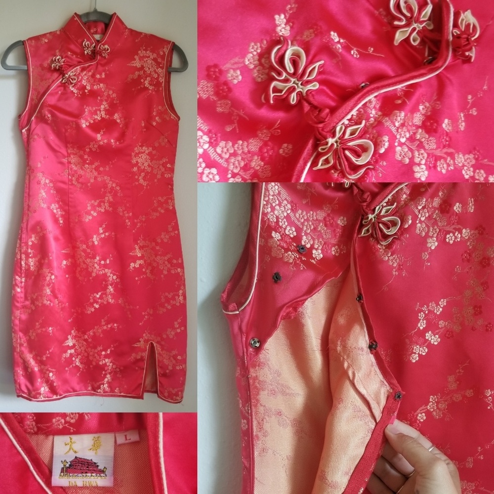 Vintage cheongsam Chinese dress